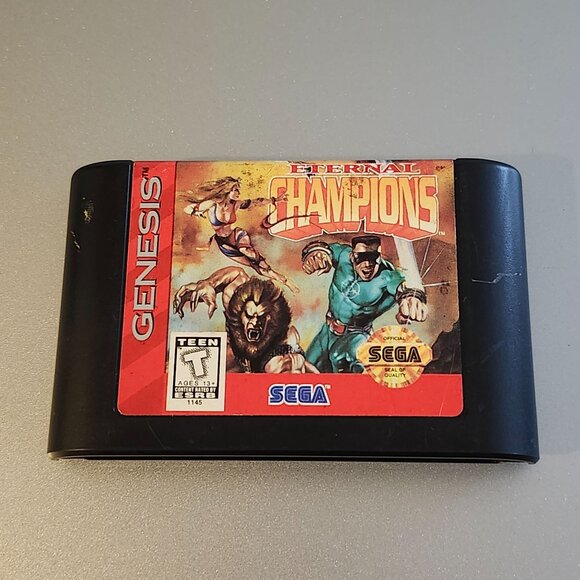 Eternal Champions Sega Genesis Game Cartridge - Vintage Classic 1993 - Picture 1 of 5